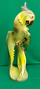 Статуэтка зеленый  попугай на ветке