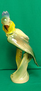 Статуэтка зеленый  попугай на ветке