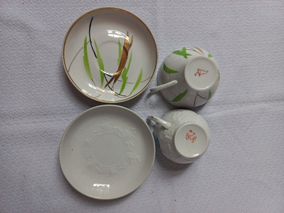 Чайная пара "Ивушка" и "Сирень"