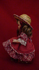 Кукла в соломеной шляпке